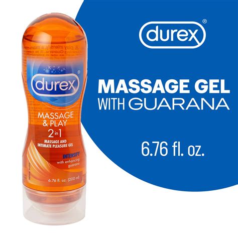 Durex Massage And Play In Massage Gel And Personal Lubricant Intensify Guarana Ounce