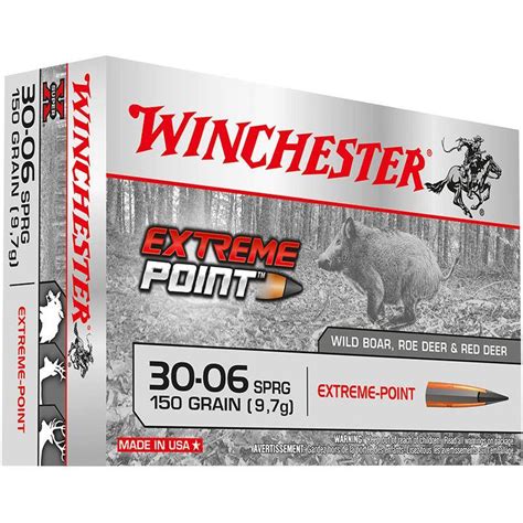 Balle De Chasse Winchester Extreme Point Lead Free 150gr Calibre 30