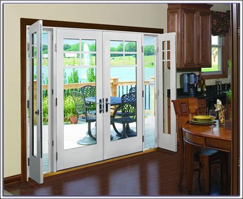 Hinged French Patio Doors With Screens Patios Home Decorating Ideas