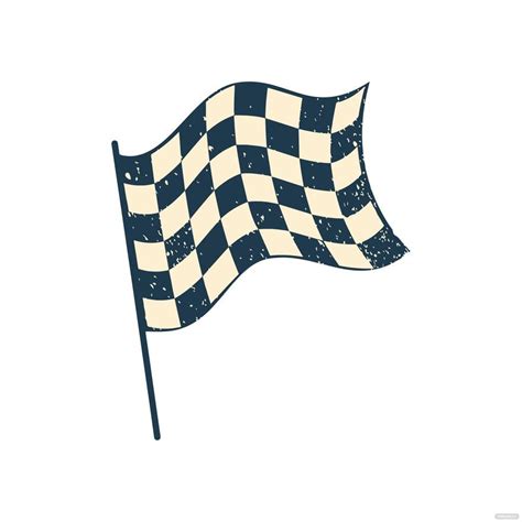 Grunge Checkered Flag Clipart In Illustrator  Eps Svg Png