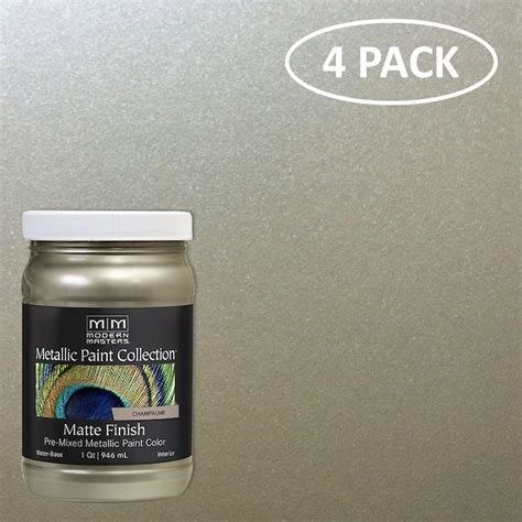 Modern Masters Metallic Paint Collection 4 Pack Champagne Water Based