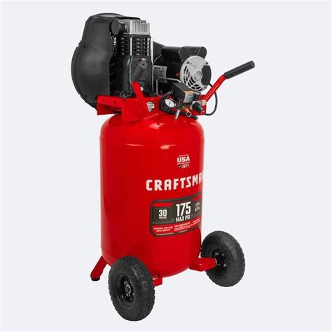 Craftsman 30 Gallon Single Stage Portable Corded Electric Vertical Air
