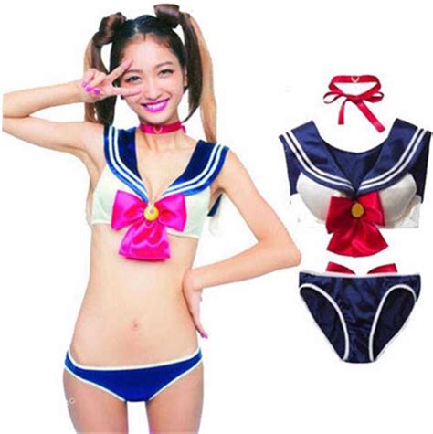 2019 New Anime Sailor Moon Cosplay Costume For Grils Womens Bikini