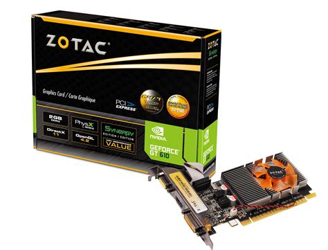 Zotac Nvidia Geforce Gt610 Synergy Edition 2gb Ddr3 Graphics Card Buy