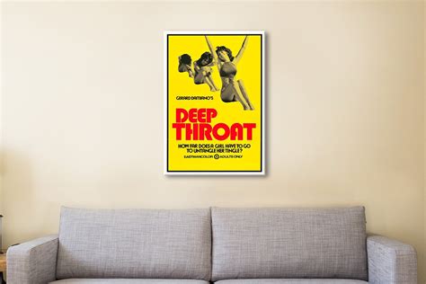 Deep Throat Canvas Retro Movie Poster Canvas Prints Perth