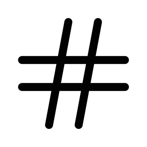 Hashtag Sign Icon 8367196 Vector Art At Vecteezy