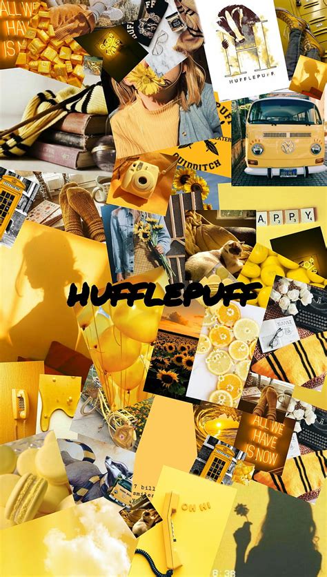 Hufflepuff Aesthetic Flower Harry Potter Macaroons Sun Tumbr Yellow Yellow Aesthetic Hd