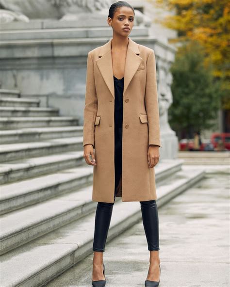Buy Tan Coat Outfit In Stock