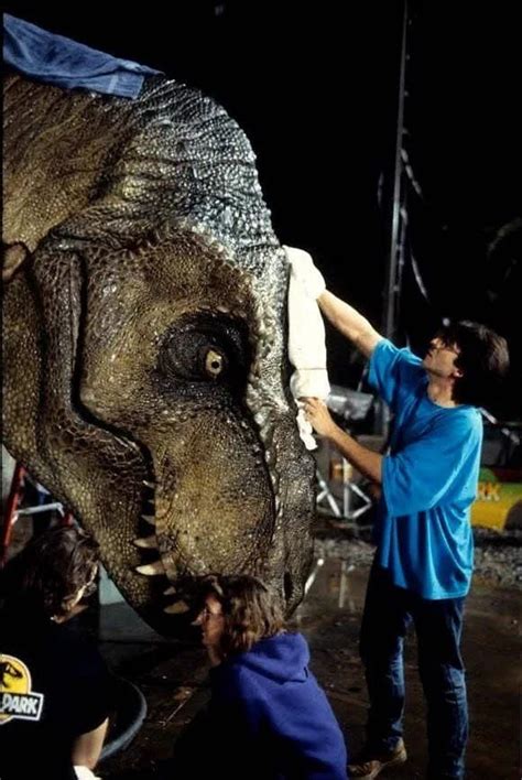 Shooting The T Rex Scene In Jurassic Park 1993