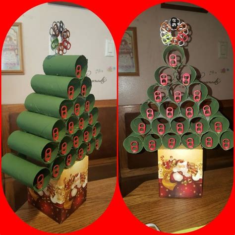 Recycled Toilet Paper Roll Christmas Tree Recycled Christmas Tree
