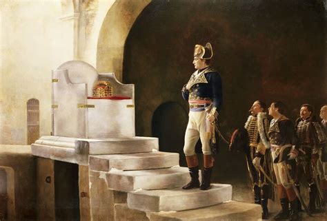 Napoleon At Charlemagnes Throne By Henri Paul Motte Napoleon