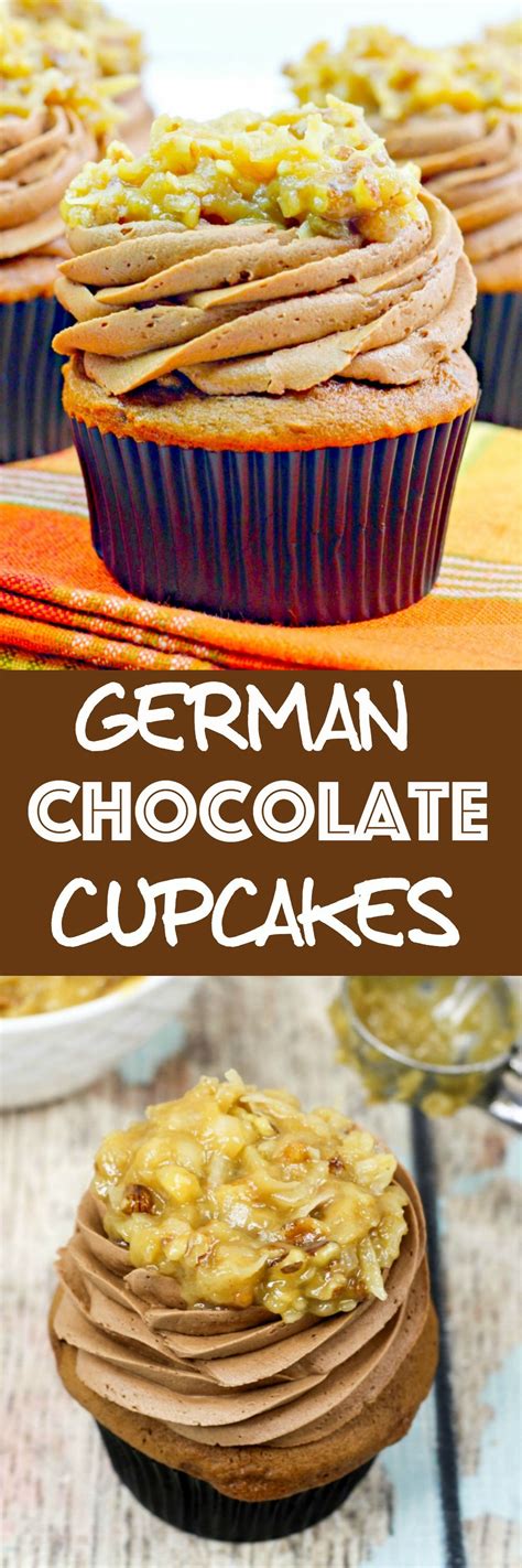 Stir 3/4 cup sugar, 3 tablespoons cornstarch and 1/4 teaspoon salt together in a small, heavy saucepan. German Chocolate Cupcakes: Moist chocolate cupcakes with ...