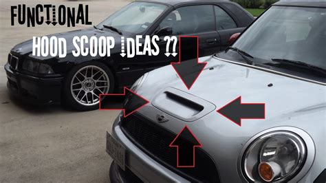 R56 Mini Cooper S Diy Functional Hood Scoop Ideas Youtube
