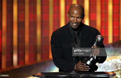 Actor Jamie Foxx Appears On Stage With His Award At The 36th Naacp