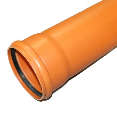 KG Rohr DN 250 1000 Mm PVC Abwasserrohr Kanalrohr Orange Abwasser