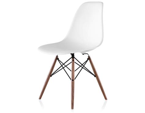 The chairs are made of a flexible and durable molded plastic shell seat with an. Eames® Molded Plastic Side Chair With Dowel Base ...