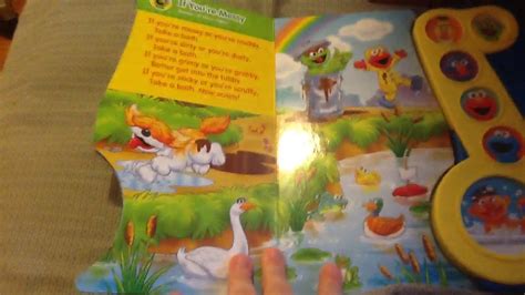 Sesame Street Rubber Duckie Bath Time Tunes Song Book Youtube