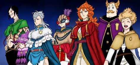 Black Clovers Captains Of The Magic Knight Squads Anime Desenhos