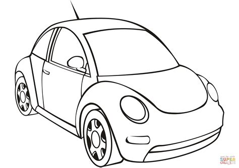 Vw Beetle Coloring Page