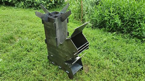 Collapsible Portable Rocket Stove Big Dxf Files For Plasma Laser Cnc