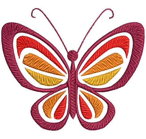 Butterfly Free Embroidery Design Download 8