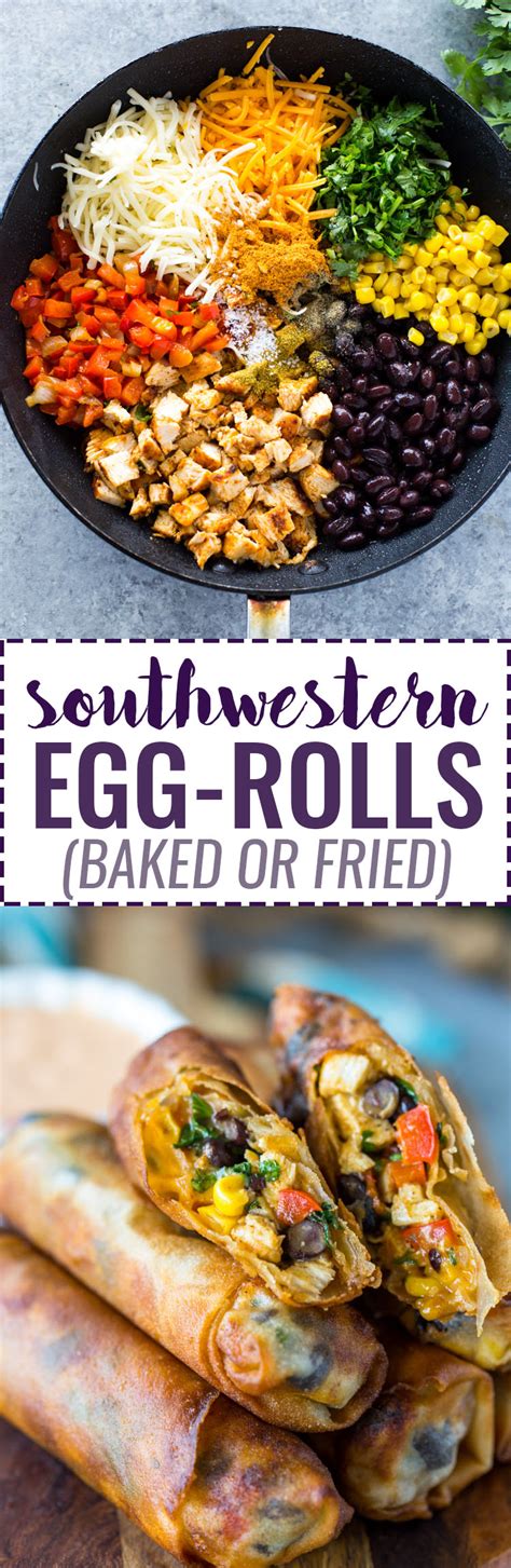 A party where we all gathered to watch a football game that was most definitely not super (for a colts fan, anyway). Southwestern Egg Rolls (Baked or Fried) + How to Freeze ...