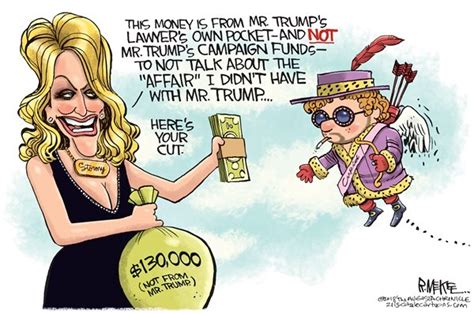 the story of stormy and the trump attorney payout as skewered by cartoons the washington post