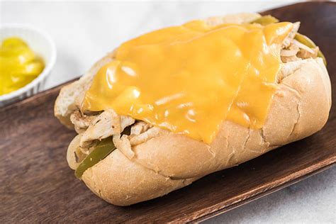 Slow Cooker Chicken Philly Cheesesteak Sandwich