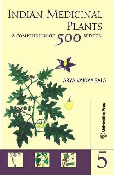 Indian Medicinal Plants A Compendium Of 500 Species 5 Volumes Set B