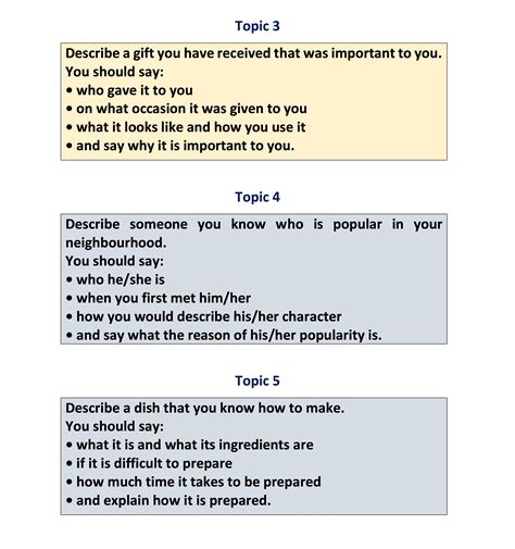 Ielts Speaking Topic Cards Ielts Forbest Academy