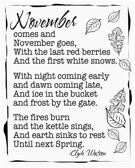 November Poems