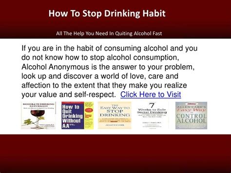 How To Stop Drinking Habit
