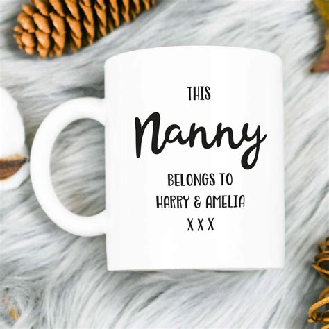 Nanny Belongs To Personalised Mug By Chips Sprinkles