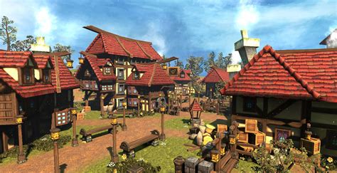 Cartoon Village 3d Model Cgtrader