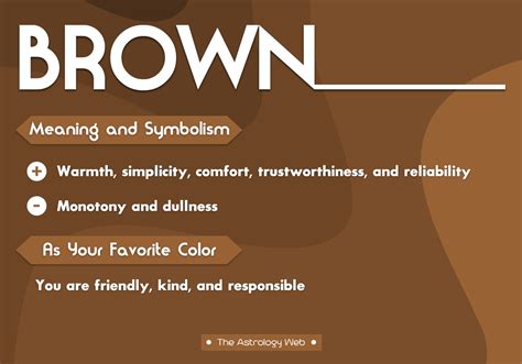 Brown Color Meaning And Symbolism The Astrology Web