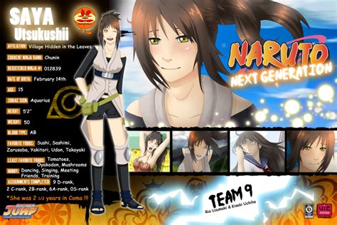Character Profile Saya By Pelissa On Deviantart Naruto Character Info