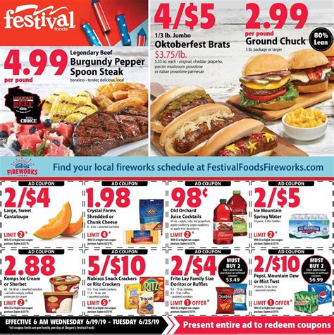 Prime members save even more, 10% off select sales and more. Festival Foods Current weekly ad 06/12 - 06/25/2019 ...