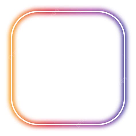 Instagram неоновая рамка Twitch наложение рамки Png Instagram