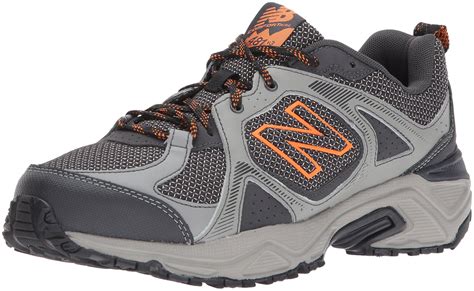 New Balance Mens 481 V3 Trail Running Shoe In Greyorange Gray For