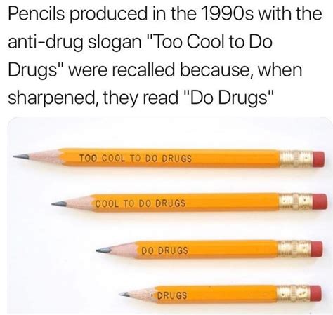 Did These Pencils Accidentally Promote Doing Drugs