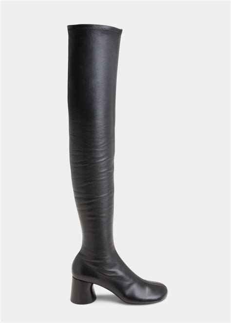 khaite admiral lambskin over the knee boots bergdorf goodman