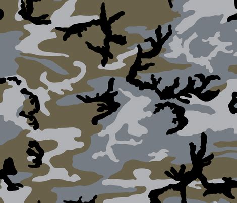 Woodland Urban Camo Fabric Ricraynor Spoonflower