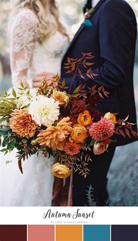 10 Stunning Autumn Wedding Colour Palettes Autumn