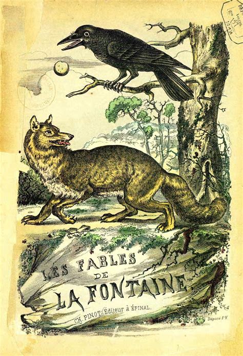 Fables de la fontaine, Illustrations, Art fox