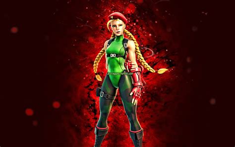 Cammy Red Neon Lights Fortnite Battle Royale Fortnite Characters