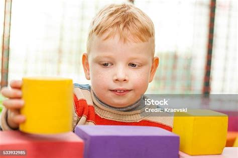 Little Boy Play Construction Set Stock Photo Download Image Now Toy