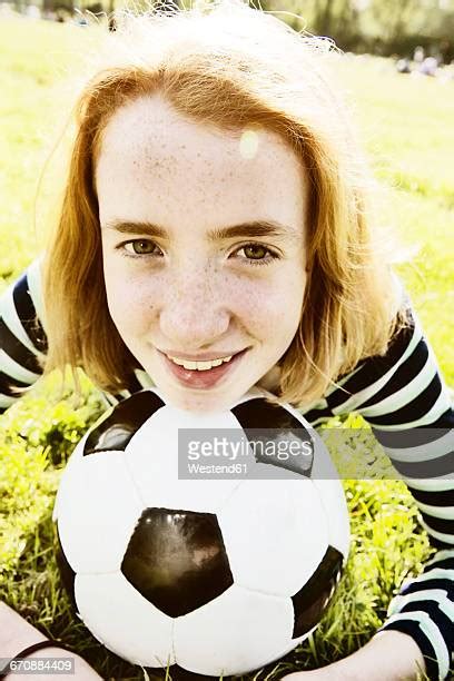 Girl Soccer Ball Head Photos And Premium High Res Pictures Getty Images