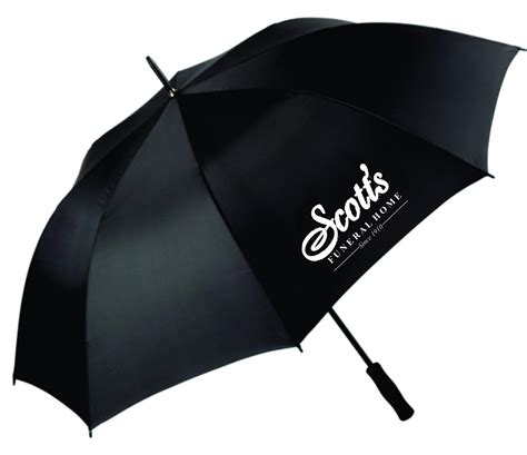 60″ Black Golf Logo Umbrellas Premium Quality Umbrellas