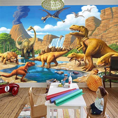 Users also praise the ability to create their room layouts using real. Custom 3D Mural Wallpaper Lakefront Dinosaur Tyrannosaurus ...
