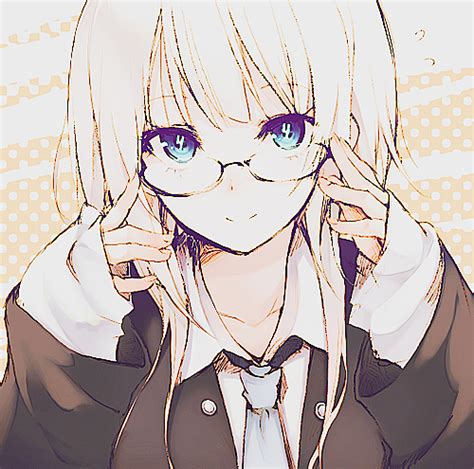 Anime Glasses Girl We Heart It Anime Glasses And Kawaii